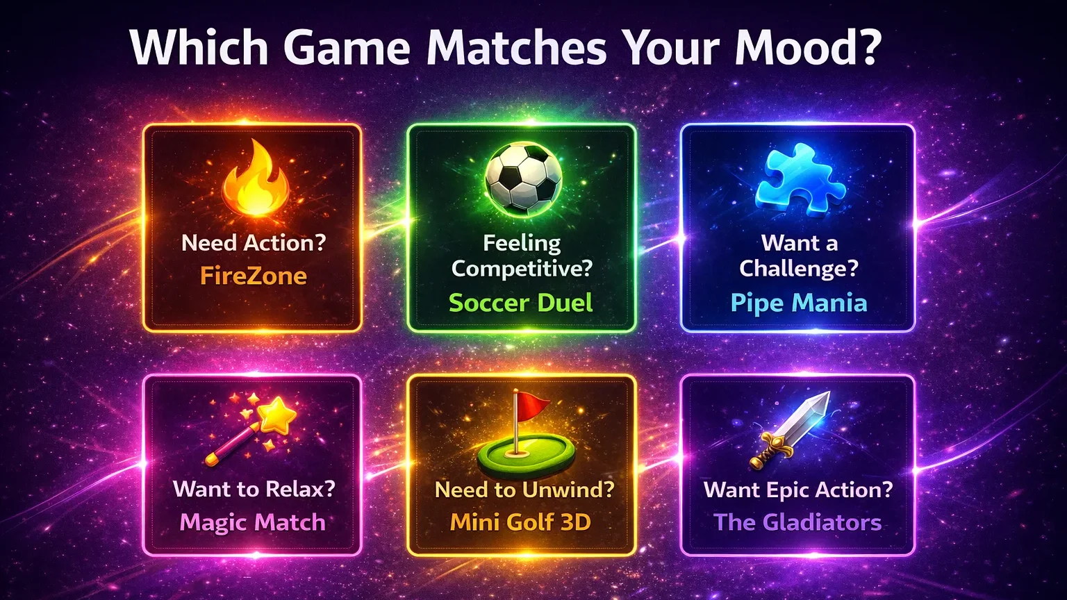 online games no download for every mood